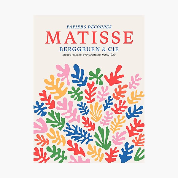 Item preview, Matisse Paper Collage I | Mid-Century Edition designed and sold by karanwashere.