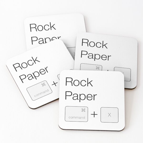 Item preview, Rock Paper X (Apple Version on White) designed and sold by STUDIO-72.