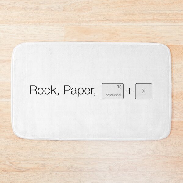 Item preview, Rock Paper X (Apple Version on White) designed and sold by STUDIO-72.