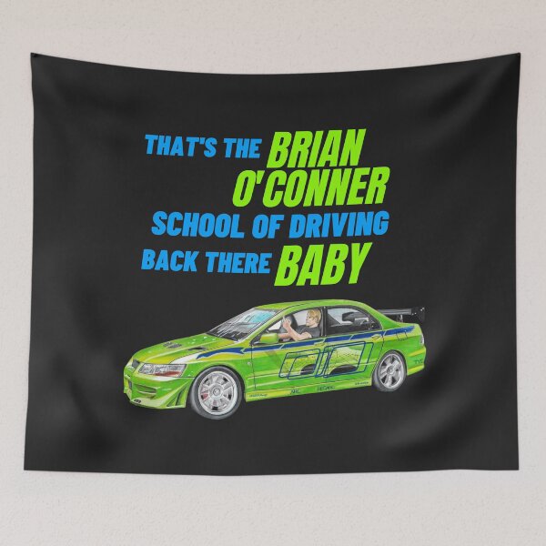 Item preview, Brian O'Conner School of Driving { Fast and furious Paul walker's Evo } designed and sold by MOTOSHIFT.