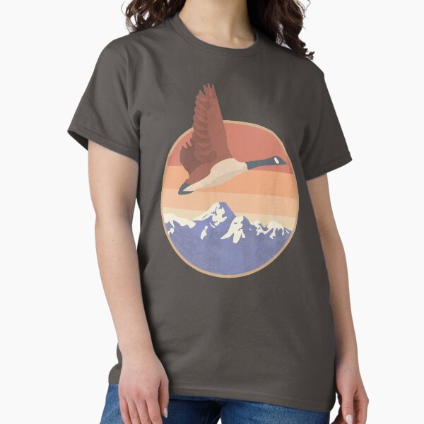 Artikel-Vorschau von Sonnenuntergang Gans Retro, designt und verkauft von Scottees.