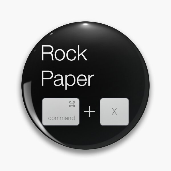 Item preview, Rock Paper X (Apple Version on Black) designed and sold by STUDIO-72.