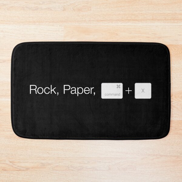 Item preview, Rock Paper X (Apple Version on Black) designed and sold by STUDIO-72.