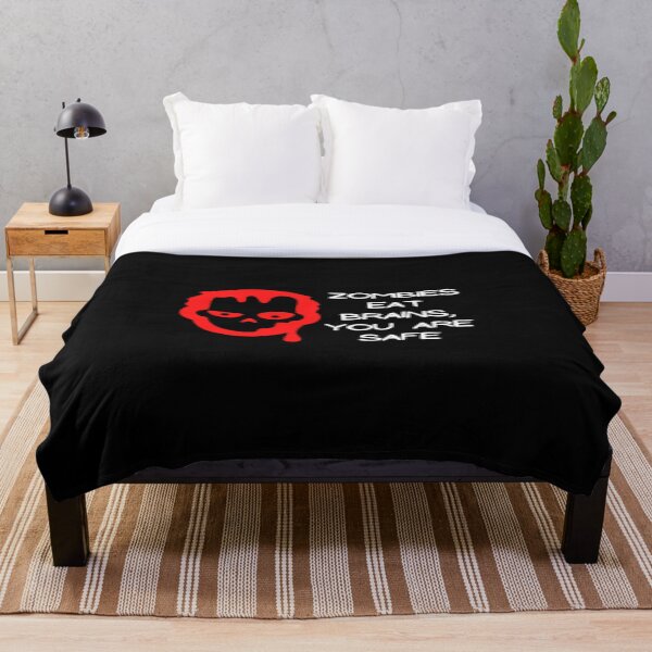 Item preview, Zombies eat brains, you are safe - Red designed and sold by FlyingTreg.