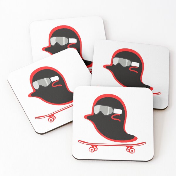 Item preview, Ghost Halloween Skateboarder designed and sold by MYNTLYF.