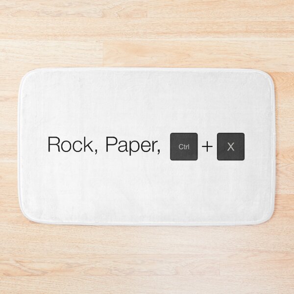 Item preview, Rock Paper X (PC Version on White) designed and sold by STUDIO-72.