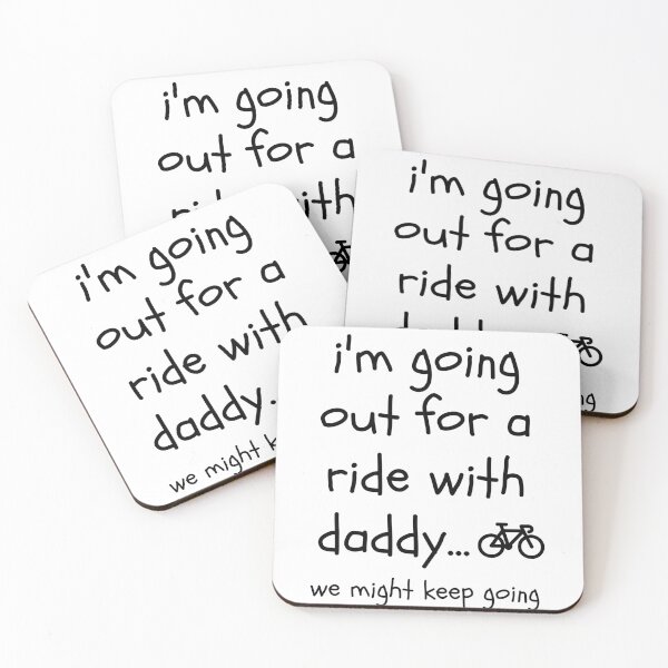 Item preview, Daddy Cycling Partner: We Might Keep Going Funny Bicycling  designed and sold by CuteLovelyDesigns.