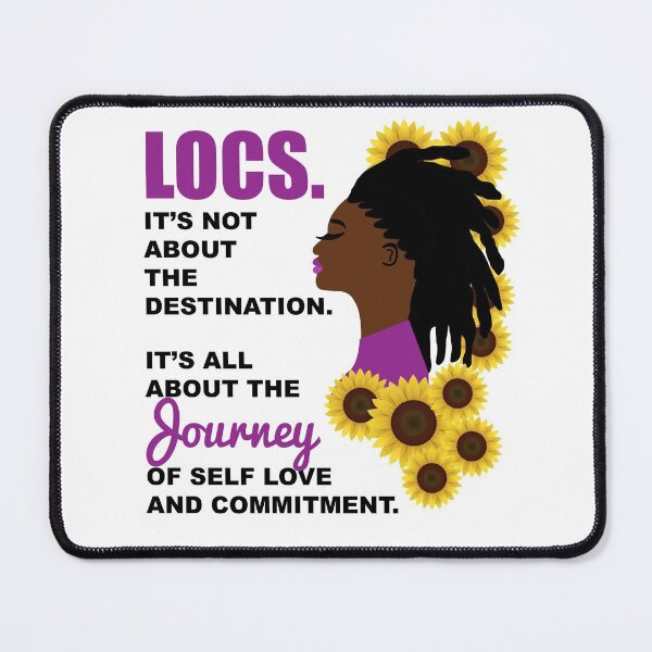 Item preview, Locs Journey of Self Love Quote designed and sold by blackartmatters.