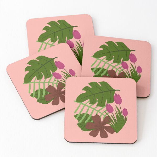 Item preview, two flowers and two leaves designed and sold by karyavna.
