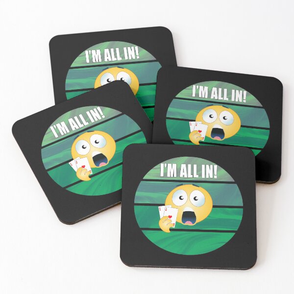 Item preview, I'm all in! - funny poker design designed and sold by CarrieTDesigns.