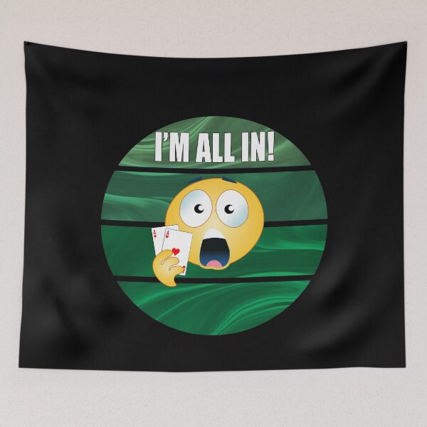 Item preview, I'm all in! - funny poker design designed and sold by CarrieTDesigns.
