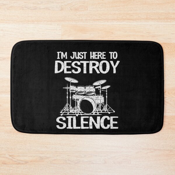 Item preview, I'm Here To Destroy Silence Funny Drummer Gift Drums designed and sold by Stronzi.