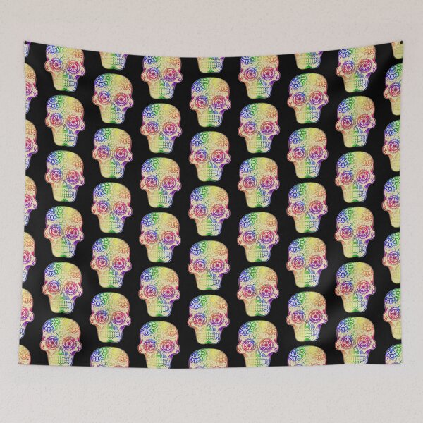 Item preview, Rainbow Sugar Skull designed and sold by Riccivela.