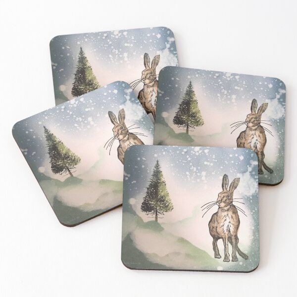 Item preview, Winter Hare by Kathryn Bullock. Blank card designed and sold by Kathryn Bullock.