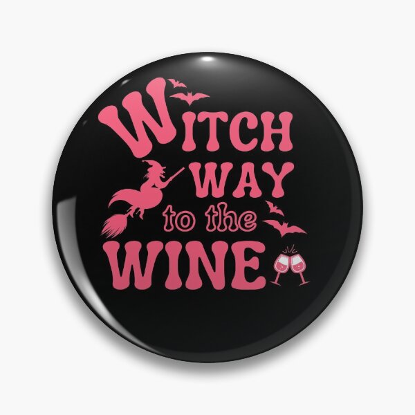Item preview, Witch way to the wine. Halloween fun, drinking wine party design. designed and sold by MihaiER.