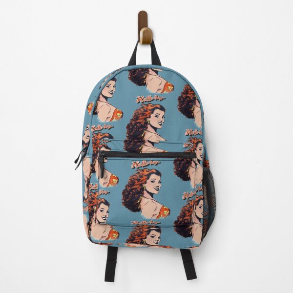 Item preview, Hello Boys Beautiful Red Head Woman Vintage Illustration designed and sold by TrulyEpoque.