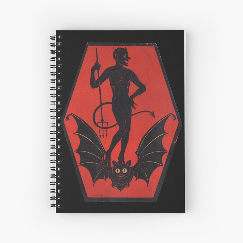 Halloween Demon character red devil head: 5.5 x 8.5 Journal for writing  Down Habits Diary, Notebook, Ruled/Lined, 192 Pages