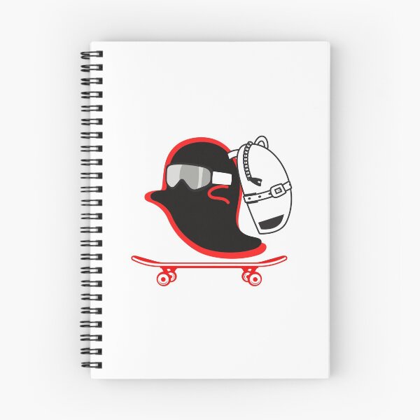 Item preview, Ghost Halloween Skateboarder designed and sold by MYNTLYF.