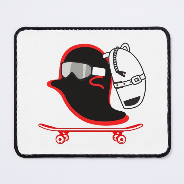 Item preview, Ghost Halloween Skateboarder designed and sold by MYNTLYF.