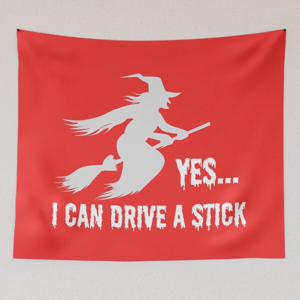 Item preview, Yes, I Can Drive A Stick Funny Halloween Design designed and sold by DesignHouse07.