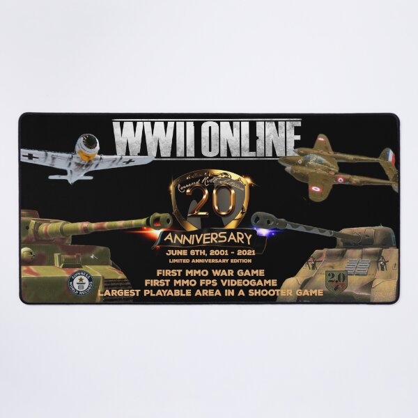 WWII Online 20th Anniversary Game Mat Desk Mat