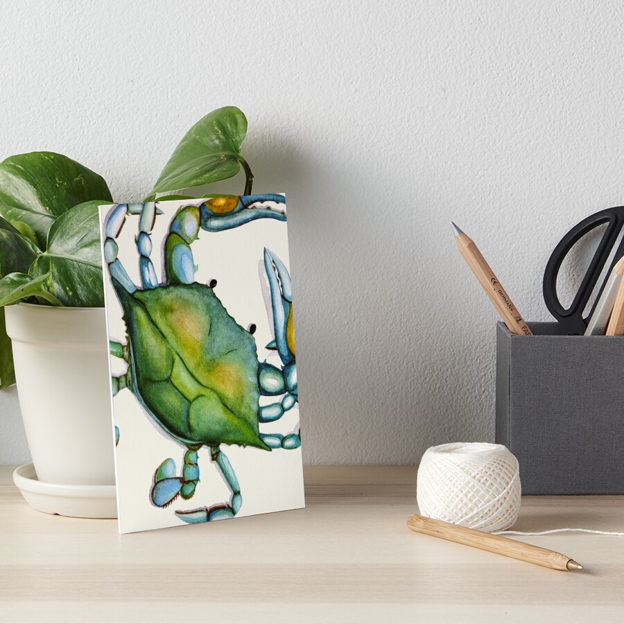 Crab Art Board Print