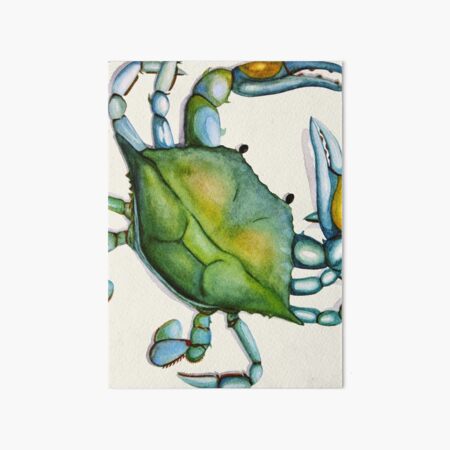 Crab Art Board Print