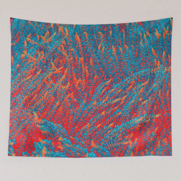 Item preview, The blue and orange glowing grass designed and sold by IraNiva.