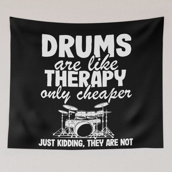 Item preview, Drums Are Like Therapy Funny Drummer Drumming Gift Quote designed and sold by Stronzi.
