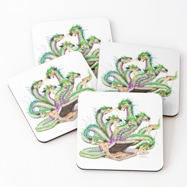 Item preview, Pizza Mythology | G Cartoon Hydra  designed and sold by Snootrac.