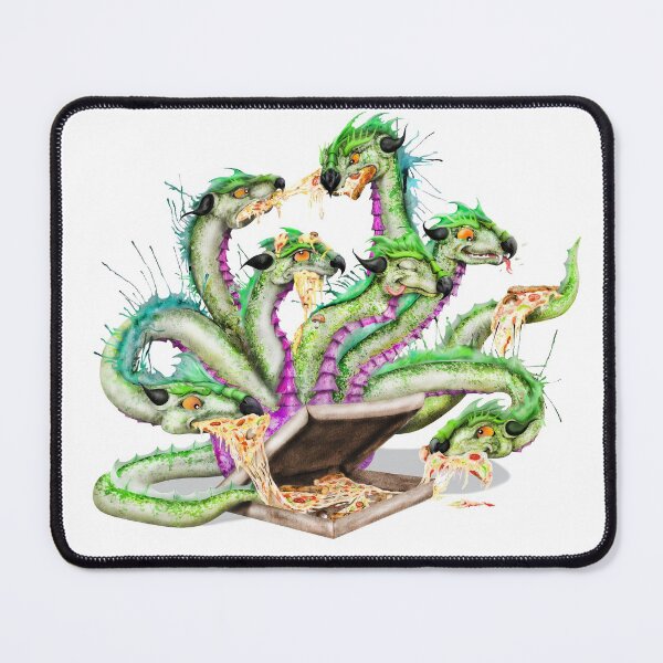 Item preview, Pizza Mythology | G Cartoon Hydra  designed and sold by Snootrac.
