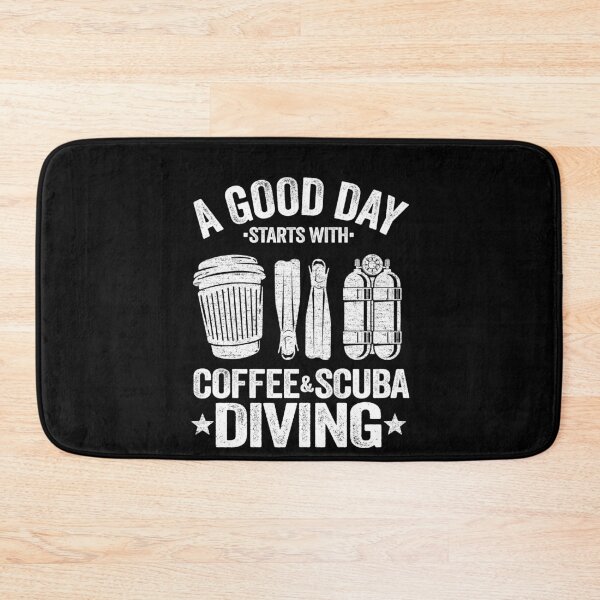 Item preview, Scuba Diving & Coffee Quotes Funny Diver Down Flag designed and sold by Stronzi.