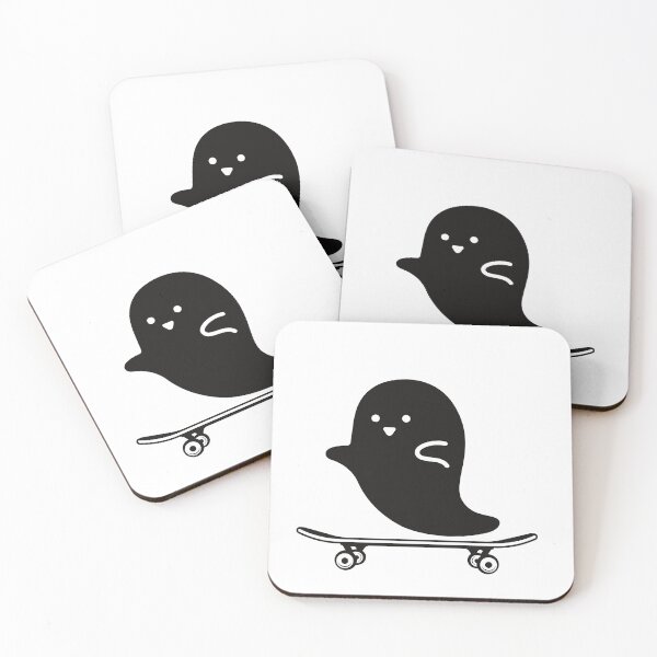 Item preview, Ghost Halloween Skateboarder designed and sold by MYNTLYF.