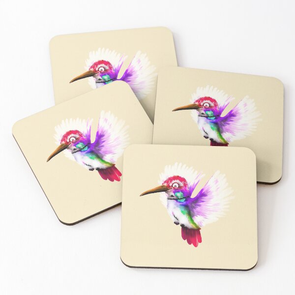 Item preview, Humming away! - Mauve | Cartoon Hummingbird  designed and sold by Snootrac.