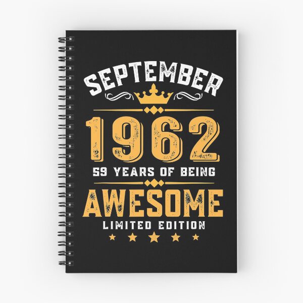 Item preview, 59th Birthday Gift 59 Years Old Awesome September 1962 designed and sold by Stockebrand.