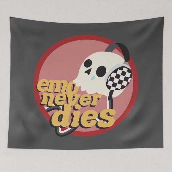 Item preview, emo never dies red designed and sold by racharanha.