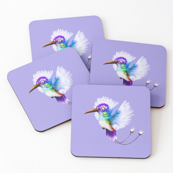Item preview, Humming away! - Blue | Cartoon Hummingbird  designed and sold by Snootrac.