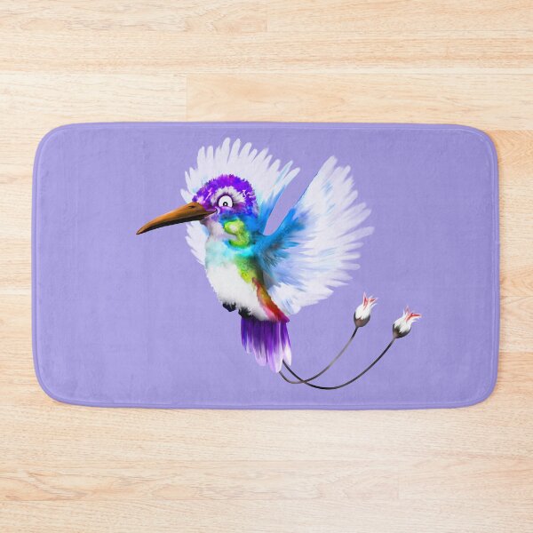 Item preview, Humming away! - Blue | Cartoon Hummingbird  designed and sold by Snootrac.