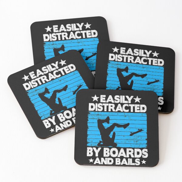 Item preview, Easily Distracted By Boards And Bails Funny Skateboard designed and sold by Stronzi.