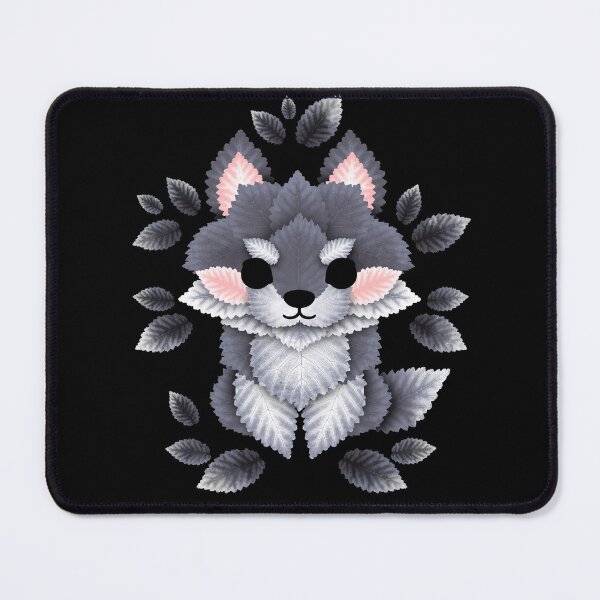 Item preview, Little wolf of leaves designed and sold by NemiMakeit.