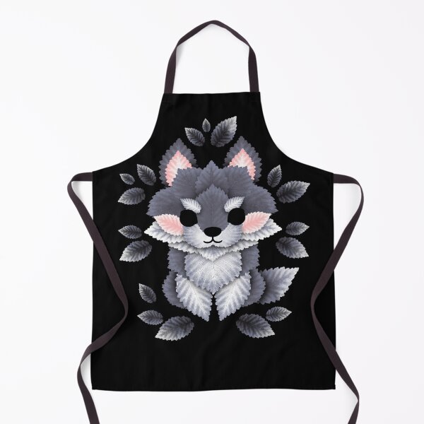 Item preview, Little wolf of leaves designed and sold by NemiMakeit.