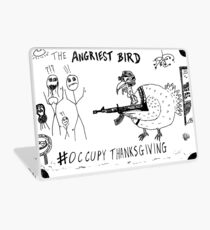 Occupy Thanksgiving editorial cartoon Laptop Skin