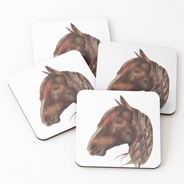 Item preview, Horse. Horse Head. I love horse. Wild horse. Brown horse. Watercolor horse. designed and sold by ZheltakovaIana.