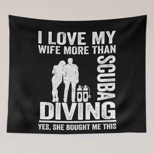 Item preview,  Funny Scuba Diving Dad I Love My Wife Divers Men designed and sold by Stronzi.