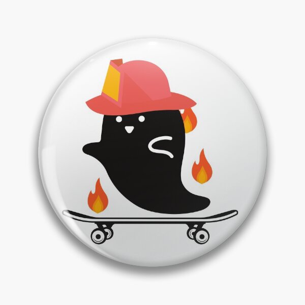 Item preview, Ghost Halloween Skateboarder designed and sold by MYNTLYF.