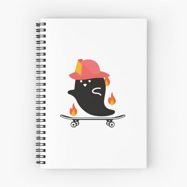 Item preview, Ghost Halloween Skateboarder designed and sold by MYNTLYF.