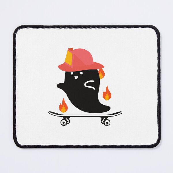 Item preview, Ghost Halloween Skateboarder designed and sold by MYNTLYF.