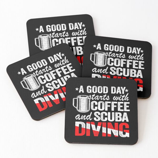 Item preview, Scuba Diving & Coffee Quotes Funny Diver Down Flag designed and sold by Stronzi.