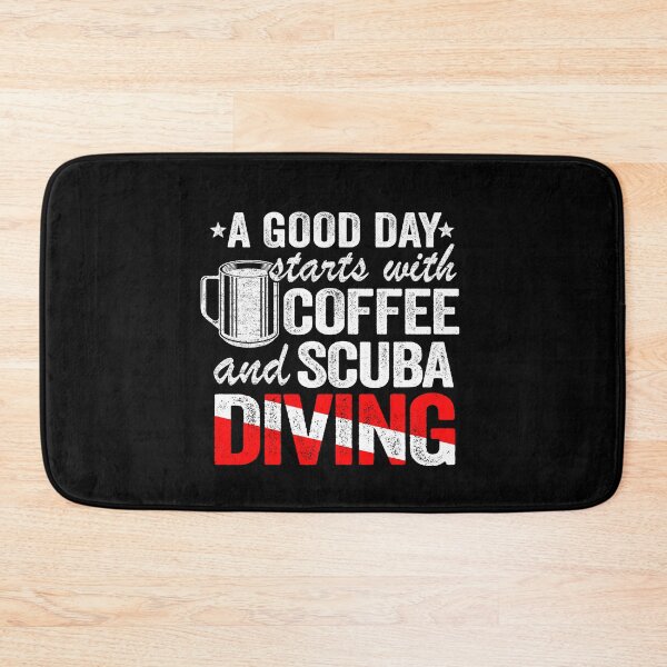 Item preview, Scuba Diving & Coffee Quotes Funny Diver Down Flag designed and sold by Stronzi.