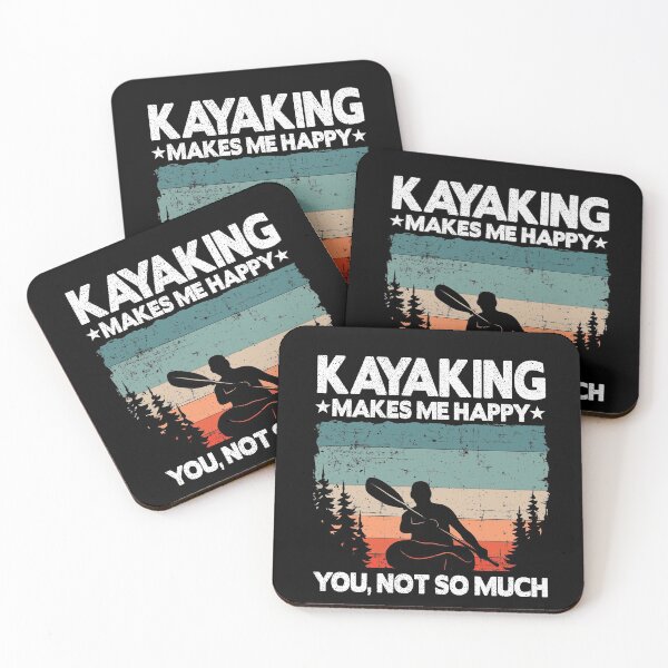 Item preview, Kayaking Makes Me Happy Kayak Lover Funny Gift Dad designed and sold by Stronzi.